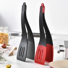 Pinzas de cocina de silicona aptas para alimentos 34,0 x 7,5 cm 3 en 1 espátula clip para pala