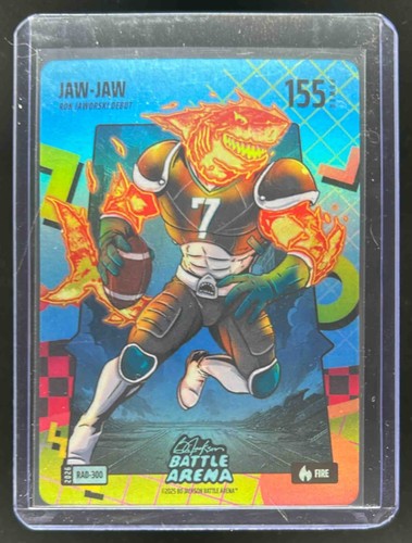 2026 Bo Jackson Battle Arena Jaw-Jaw Ron Jaworski Fire #RAD-300