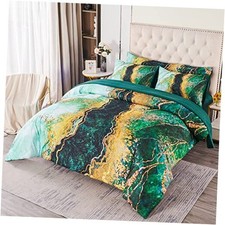 Marble Pattern Comforter Set Watercolor Tie Dye Quilt Sets king 6Pcs Green