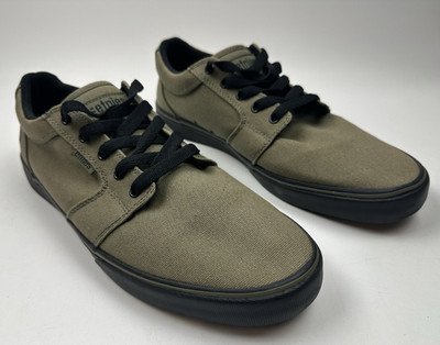 Etnies Skater Shoes Mens 11.5 Olive Black Canvas ETF20MVL012E