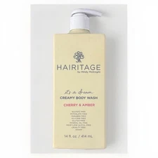 Hairitage It's A Dream, Creamy Body Wash Cherry & Amber Vegan Sulfate Free 14fl