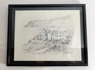 Vintage Gilbert Mastin Skegness gerahmter Druck Robin Hodd's Bay von John Williamson