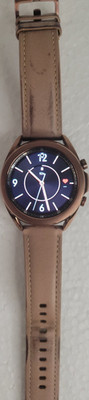 Samsung Galaxy Watch3 SM-R855U 41mm Rose Gold Metal Case Brown Leather Band