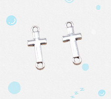 280 Pcs Amount Tibetan Silver Cross Connectors 15X6MM Diy Jewelry Making L16694