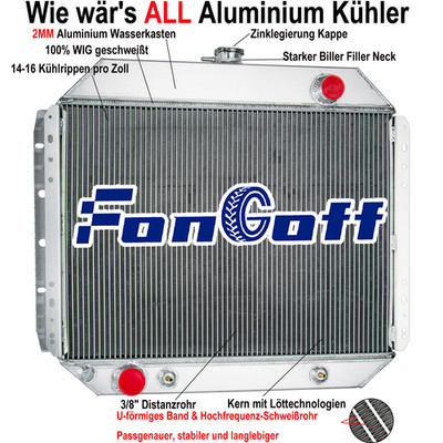 3 Reihig kühler Für 1966-1979 Ford F-Serie F100 F150 F250 F350/78-1979 Bronco