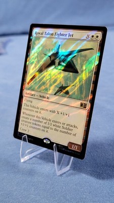 MTG: MARVEL SUPER HEROES, ROYAL TALON FIGHTER JET, RARE, 0024, SURGE  FOIL, MSC