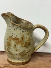 Handmade Hand Thrown Studio Art Pottery Creamer Small Pitcher Vase