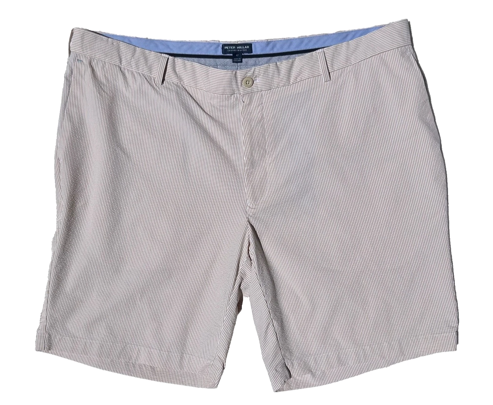 Peter Millar Men's Tan White Pin Stripe Golf Shorts 9” Size 42 NWOT Excellent
Opens in a new window