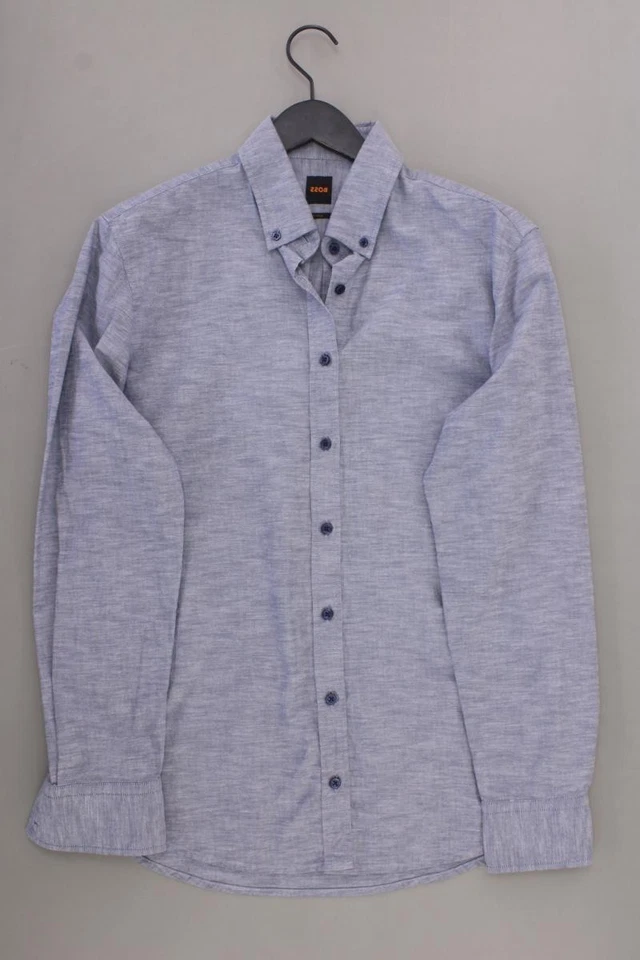 ✅ BOSS by Hugo Boss camicetta per uomo taglia 52, L blu di cotone ✅ - Immagine 4 di 4