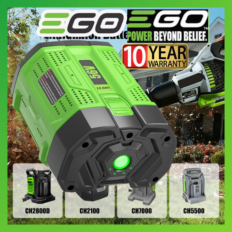 12.0Ah OEM EGO Power+ BA1400T 56-Volt Battery with Upgraded Fuel Gauge (3rd Gen)