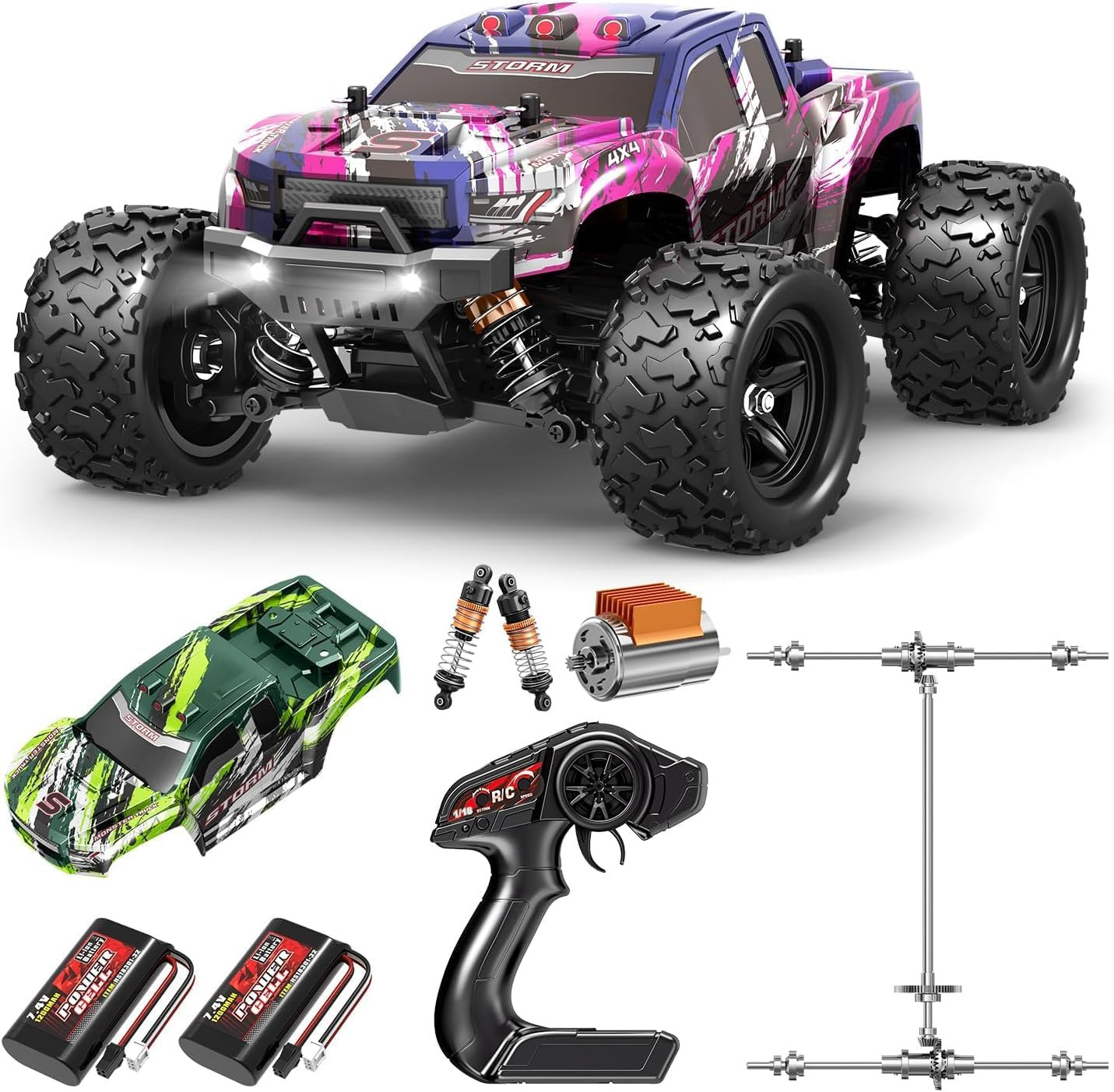 S 1:18 All Terrain Rc Car For Adults & Boys (hs18303), 4wd O
