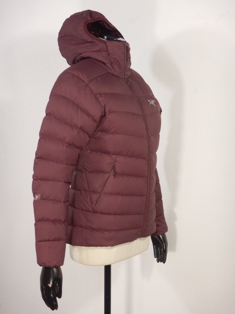 Arc'teryx Women's THORIUM AR HOODY Down Jacket Wine Red Size SMALL