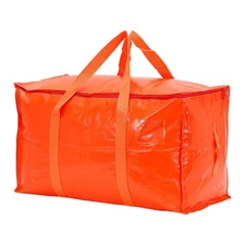 Unique Bargains 1 Pack Clothes Storage Bags Moving Bags Orange 27*14*15in