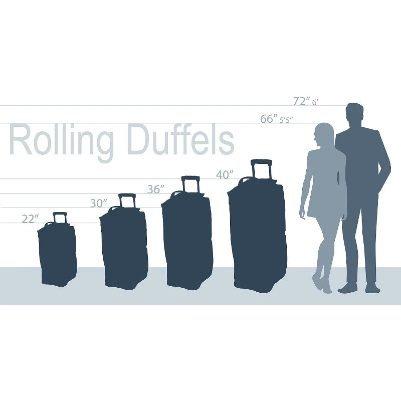 Bolsa de lona Rockland Rolling, 40"x17"x16" Foto 3 de 4