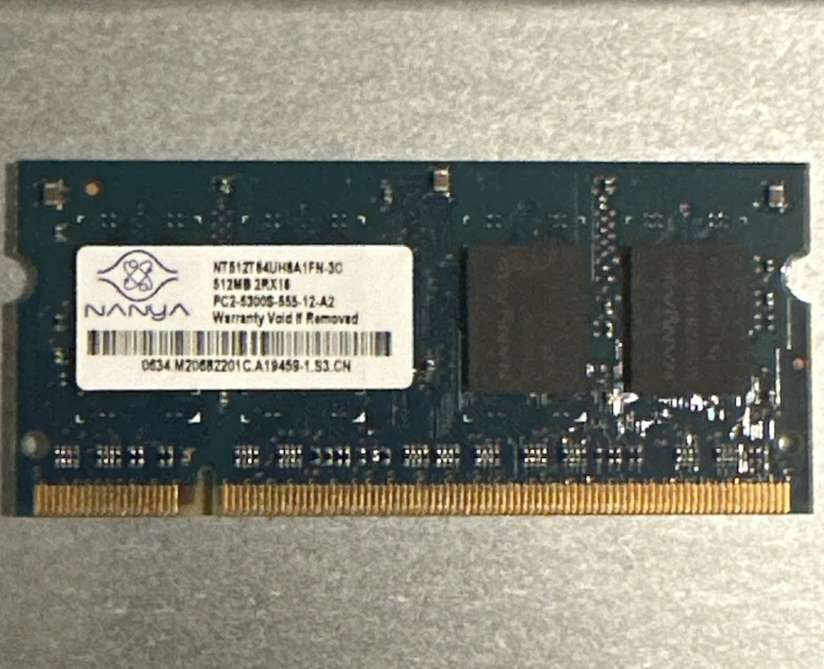 DDR 512 NANYA メモリ PC2-5300 2 MODULES Nanya 512 MB PC2-5300 DDR2