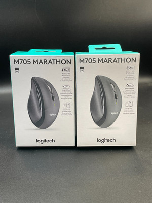 Logitech M705 Marathon (910-001935) Wireless Mouse Lot of 2