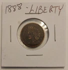 1888 INDIAN HEAD PENNY WITH READABLE LIBERTY IN MYLAR FLIP