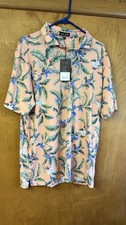 Bad Birdie Men's Flora Fiesta Core Polo Shirt Size Medium