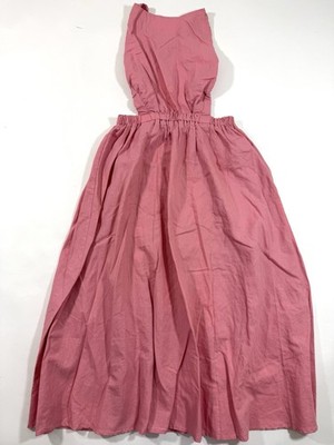New Petal And Pup Linen Blend Esther Midi Dress Pink Size 8 Cutout Back |  eBay