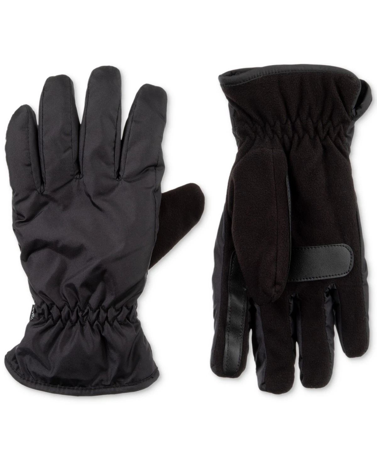 Isotoner Signature E9420 Men's Insulated Water-Repellent Active Gloves Black XL