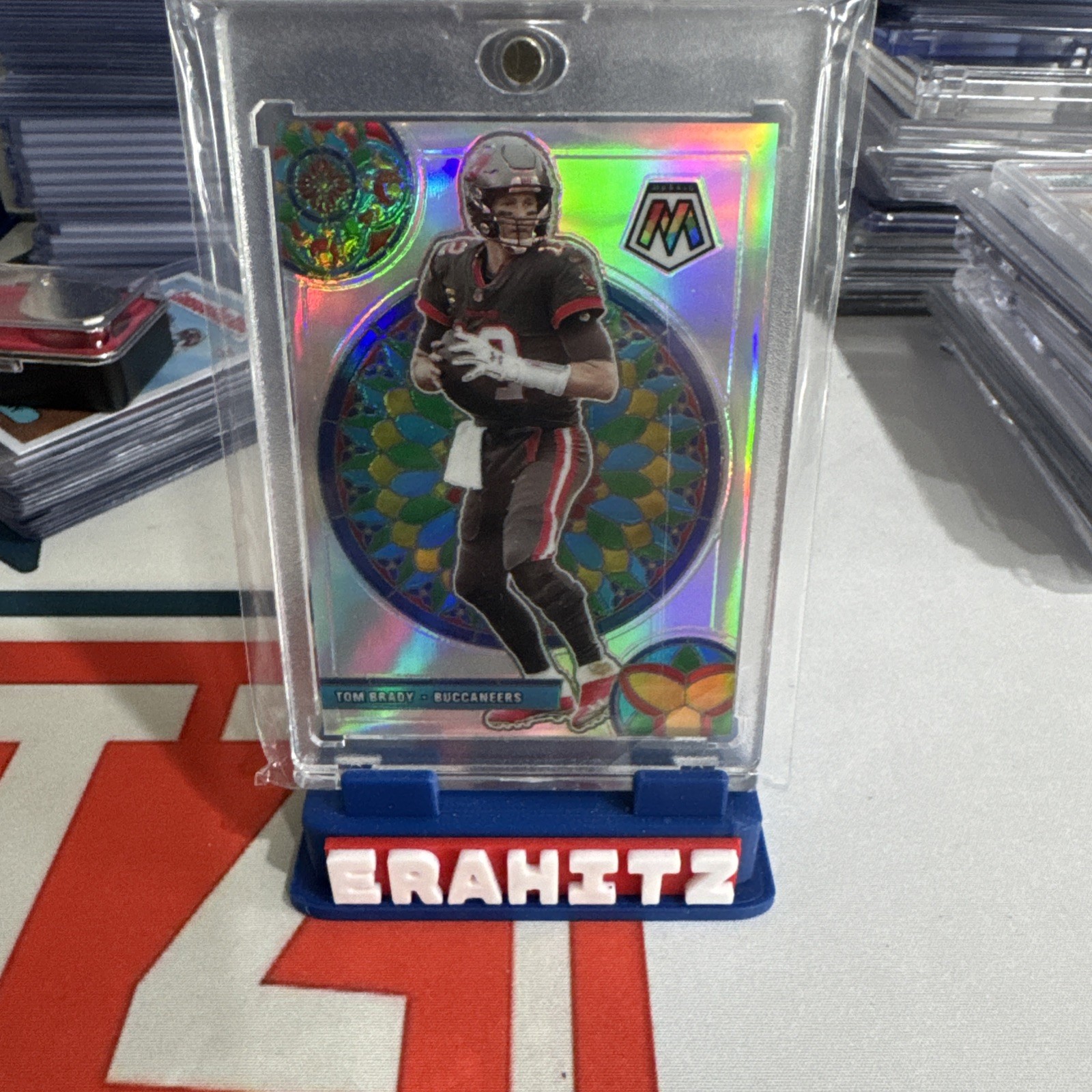 2021 Panini Mosaic - Tom Brady - Stained Glass Mosaic Prizm SP #GM-3 - Case Hit