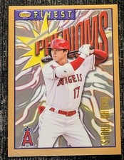 2023 Topps Finest Baseball Shohei Ohtani Finest Phenoms #57 Angels 