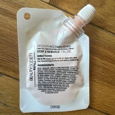 Beauty Society Mission Accomplished Step 3 Rebuild Refill - 1oz NEW