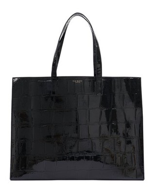 Ted Baker Vivvien Croc Effect Icon Bag XL Shopper Tasche Black schwarz Neu