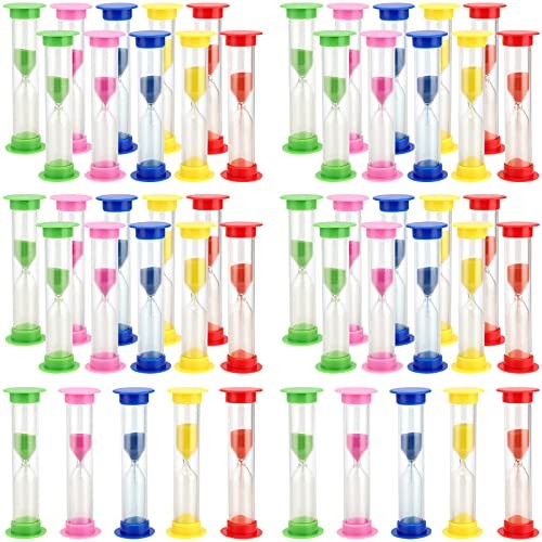 50 PCS 1 Minute Sand Timer, Plastic Hourglass Timer, Plastic Sand Clock - Picture 4 of 7