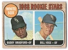 Chicago White Sox 1968 Rookie Stars Buddy Bradford Bill Voss 1968 Topps #142 RC