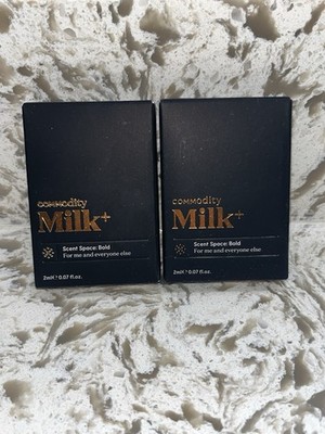 2 x New Commodity Milk+ Scent Space: Bold Sample Spray 2ml/0.07oz NIB