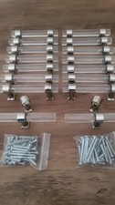16 chrome and acrylic clear cabinet handles at a third of a price.....