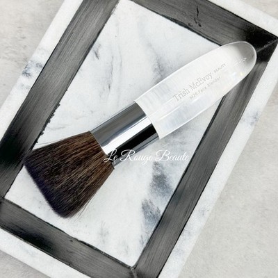 Trish Mcevoy m20 Face Blender Brush - Flattop Powder Buffing Natural Hair