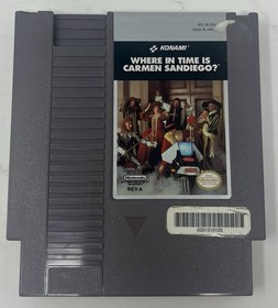 Where in Time Is Carmen Sandiego? Nintendo NES - Game & Partial Box Rental Retro