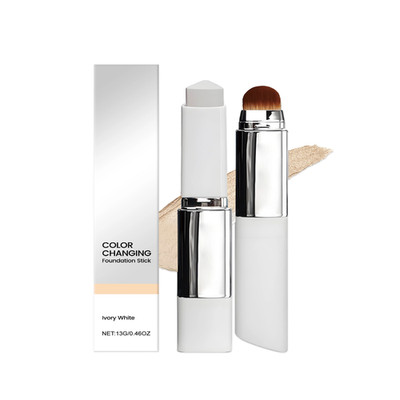 Color Changing 2-In-1 Foundation Stick Lightweight Moisturizing All Skin Type