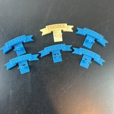 Wham-o Frisbee vintage Hangers set of 1 White And 5 blue