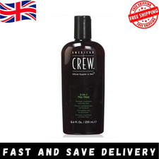 American Crew 3‑in‑1 Tea Tree Shampoo‑Conditioner‑Body Wash 250 ml Minty Fresh