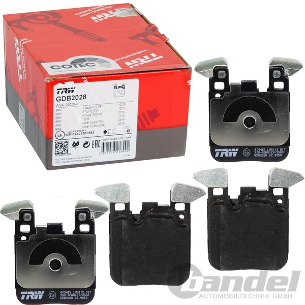 TRW BremsbelÄGe Hinten Passend FüR BMW 1Er F20 3Er F30 4Er F32 M.Performance-image