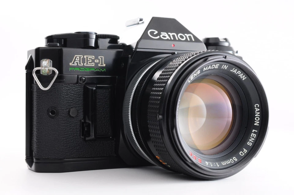 *NEAR MINT-* Canon AE-1 Program analoge Kleinbildkamera + FD 50mm f/1.4 S.S.C. Von JPN - Bild 2 von 4