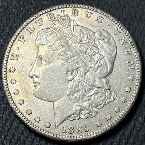 Nice Better Date AU Details 1889-S Morgan Silver Dollar