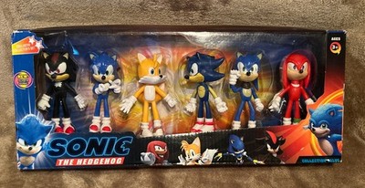 Super Sonic The Hedgehog Collectible Fig. 6 Pk Shonic,Sunic,Flails,Sadow, Soonic