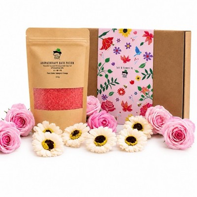 Wellness Geschenkset Badesalz Seifenblumen Wild Hare Passion SPA Set Damen Box