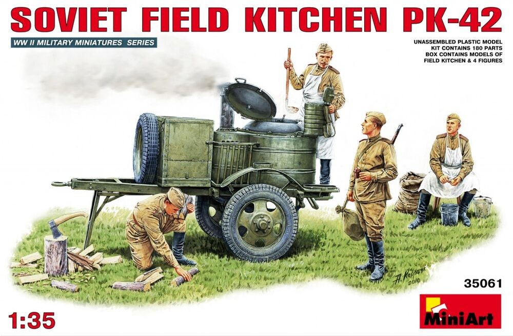 Cuisine de campagne KP-42 Miniart 35061 pour diorama militaire estival au 1/35
