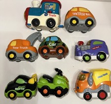 Lot Of 8 Vtech Go Go Smart Wheels Interactive Vehicles Lights  Sounds Cars B 