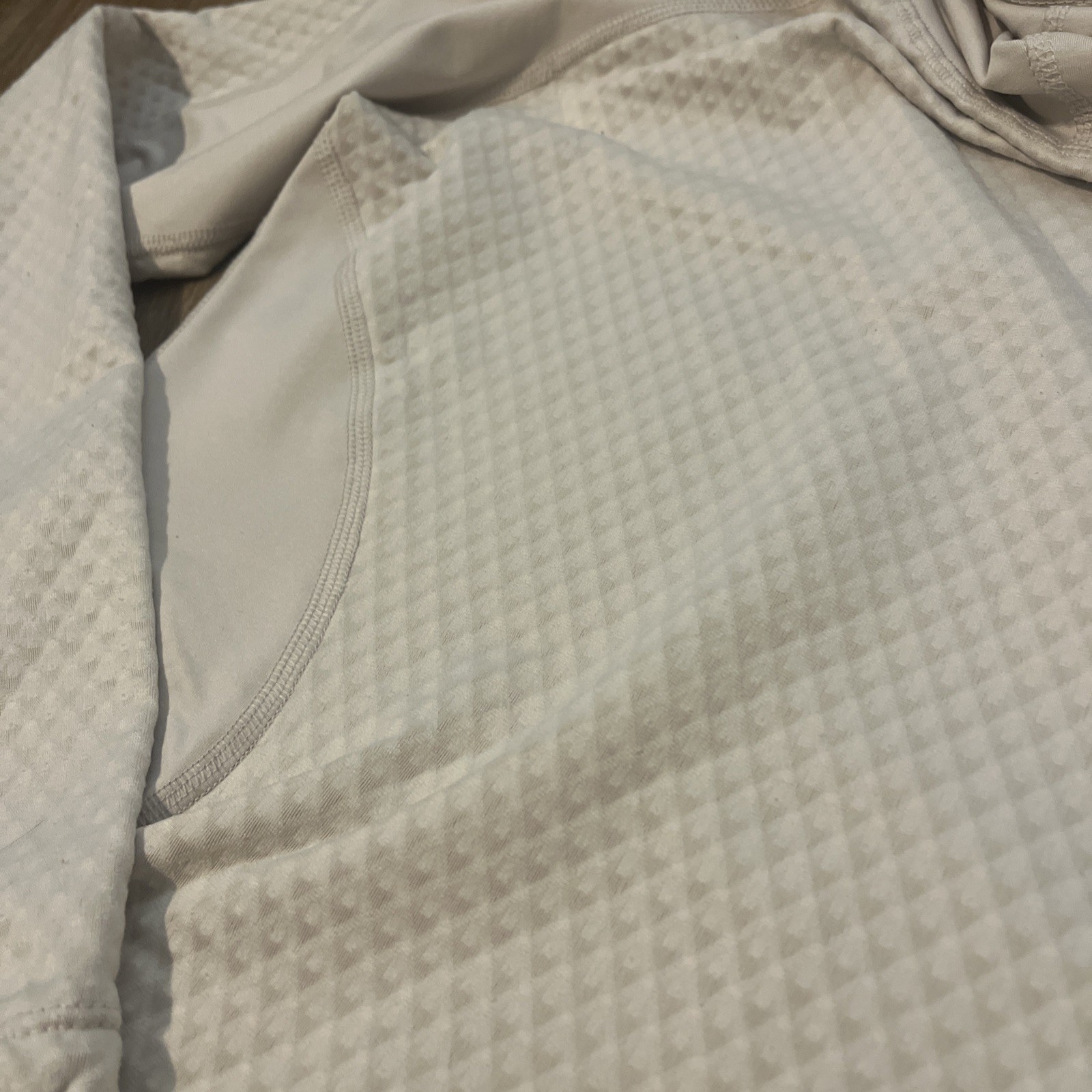 Nike Pro Hyperwarm Cream Pullover Size Medium - image 4