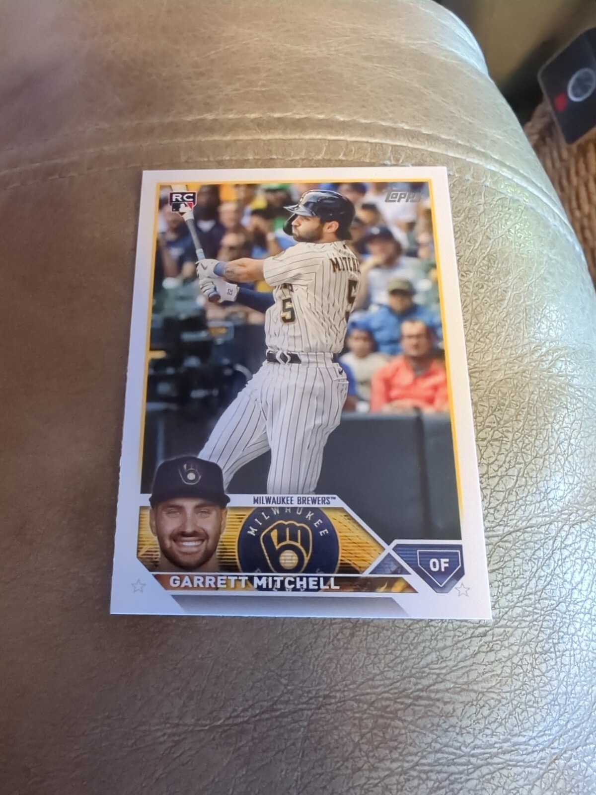 2023 Topps 359 Garrett Mitchell Milwaukee Brewers RC Baseball Card