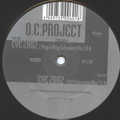 O.C. Project - Close Your Eyes 2002 (12'') (Very Good Plus (VG+)) - 1908246581