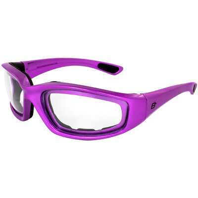 Birdz Eyewear Oriole A/F Padded Sunglasses For Men & Women Purple w/ Smoke Lens