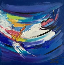 Abstraction Abstract Oil Painting Impressionist Dorothy Laz Impasto Texture