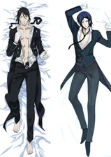 Sebastian From Black Butler Anime Dakimakura Hugging Body Pillow Case Cover 59"